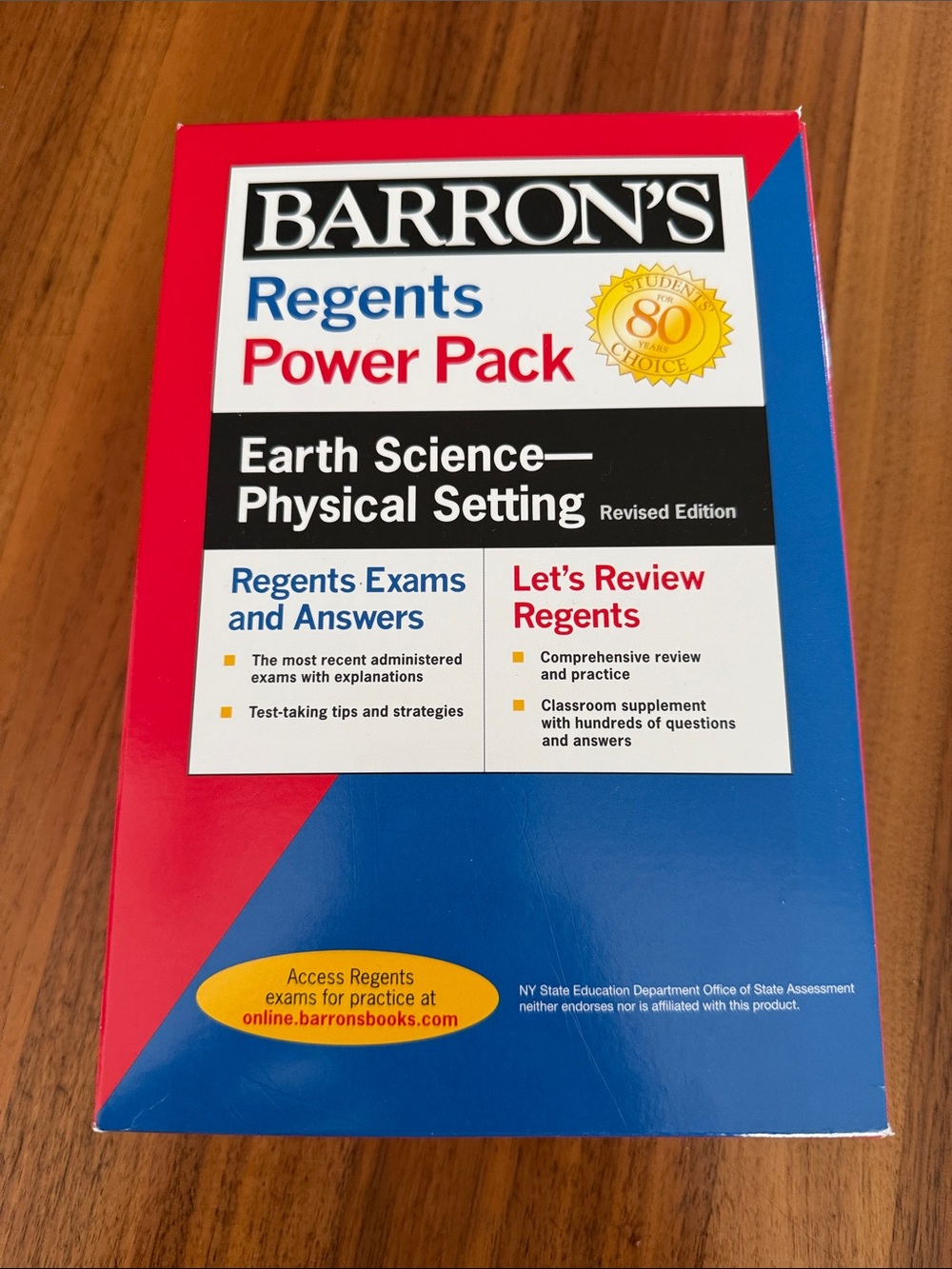 Regents Power Pack Earth Science--Physical Setting Revised Edition -- Barron'